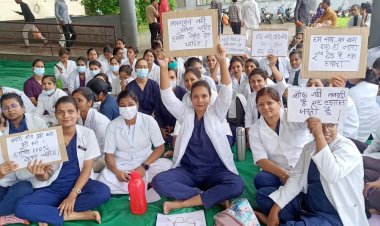 नर्सिंग ऑफिसर हड़ताल की राह पर...मरीजों की परेशानी बढ़ी