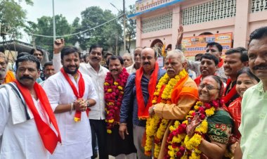 श्री सांवरिया जी पैदल यात्रा पर जगह-जगह फूलों से किया स्वागत