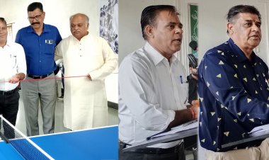 त्रिमूर्ति स्कूल में तहसील स्तरीय बालिका टेबल टेनिस टूर्नामेंट का शुभारंभ