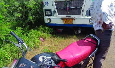 पलसोड़ा फंटे पर बस की चपेट मे आने से दो लोगों की मौत