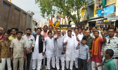 नामली में निकली नवनिर्वाचित सांसद की आभार रैली में दिखी गुटबाज़ी