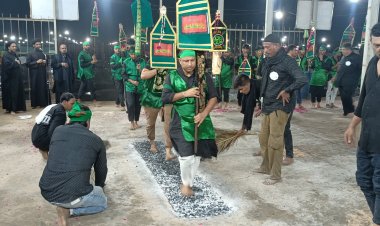 रतलाम: अंगारों पर भारी पड़ी आस्था,  हुसैन टेकरी पर चेहल्लुम का आयोजन धधकते अंगारों पर चले हजारो जायरीन