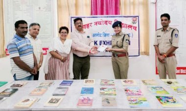 पीएम श्री नवोदय में सुरक्षा एवं अपराधों पर परिचर्चा एवं पुस्तक प्रदर्शनी का  आयोजन