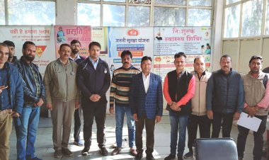 जिला चिकित्सालय में 27 से अधिक मीडिया प्रतिनिधि का स्वास्थ्य परीक्षण किया गया