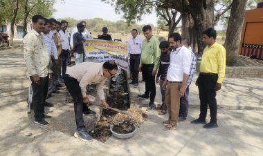 जल गंगा संवर्धन अभियान के तहत स्वच्छता अभियान चलाकर श्रमदान किया गया