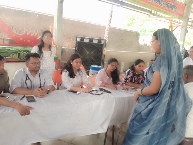 पं. डॉ. शिवशक्तिलाल शर्मा आयुर्वेदिक चिकित्सा एंव महाविद्यालय, आयुष  ग्राम बंजलीमें स्वास्थ्य शिविर का आयोजन