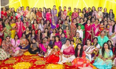 यूनियन की महिला समिति ने किया गरबे का आयोजन, पूर्णिमा उत्सव में रेल परिवार  ने खेला गरबा