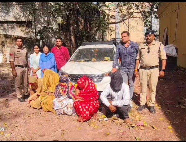 दशामाता पूजा के दौरान चेन चुराने वाली महिला गैंग इंदौर की निकली,एक नाबालिग समेत छ: लोग गिरफ्तार, सीसीटीवी और तकनीकी जांच से मिली सफलता