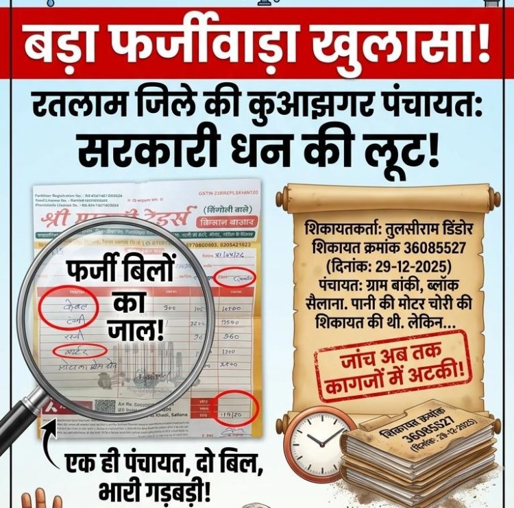 कुआझगर पंचायत में फर्जी बिल लगाकर भुगतान का आरोप, ग्रामीणों ने पहले भी प्रभारी से शिकायत की थी, आजतक कागजो में अटकी जांच