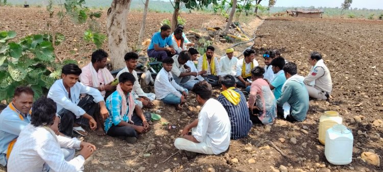 Pwd विभाग के खिलाफ ग्रामीणों का आक्रोश, बल्लीखेड़ा–अंबापाड़ा मार्ग की मरम्मत को लेकर दिया धरना