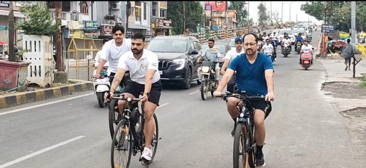एसवायएस ग्रुप द्वारा साइक्लोथॉन रैली का आयोजन, नशा मुक्ति, पर्यावरण संरक्षण और स्वास्थ्य का दिया संदेश