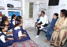 कलेक्टर ने बिरमावल के कन्या आश्रम ओर सांदीपनी विद्यालय का निरीक्षण किया