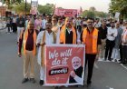 भाजपा कार्यकर्ताओं ने बनाई “वी विल डू इट” की भव्य आकृति
