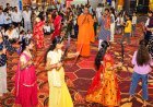 नांदलेटा में भक्ति के साथ शौर्य और शक्ति का अनूठा संगम -  बालिकाओं ने तलवारों के साथ खेला गरबा , दुर्गा पूजन के साथ हुआ शस्त्र पूजन