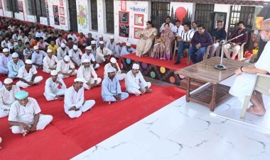 सर्किल जेल रतलाम में बंदियों को दिलाया नशामुक्ति का संकल्प नशा मुक्ति दिवस के तहत 500 बंदियों की मौजूदगी में हुआ आयोजन
